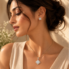 Crystal Charm Pendant Set