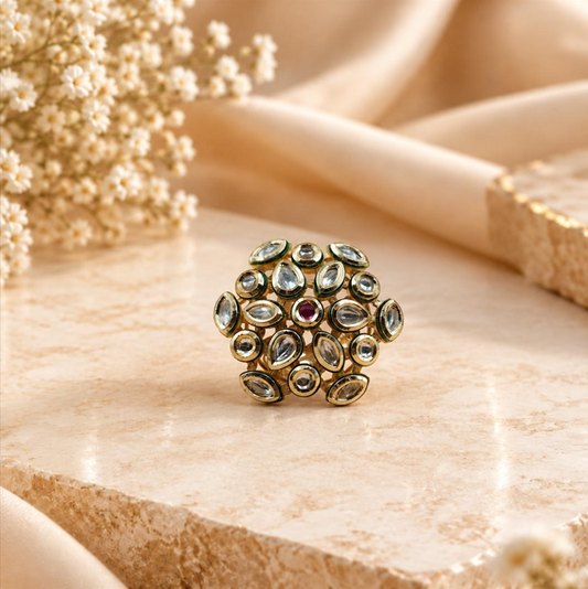 Meena Dome Ring - Pink