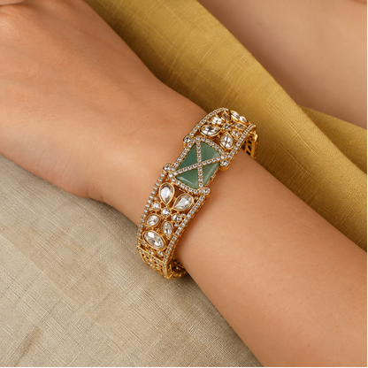 Ziva Mint Cuff