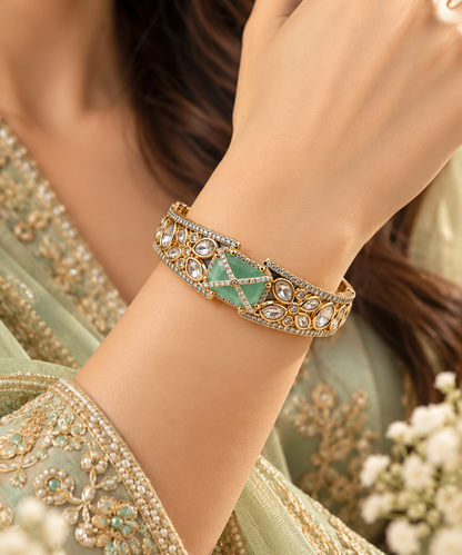 Ziva Mint Cuff